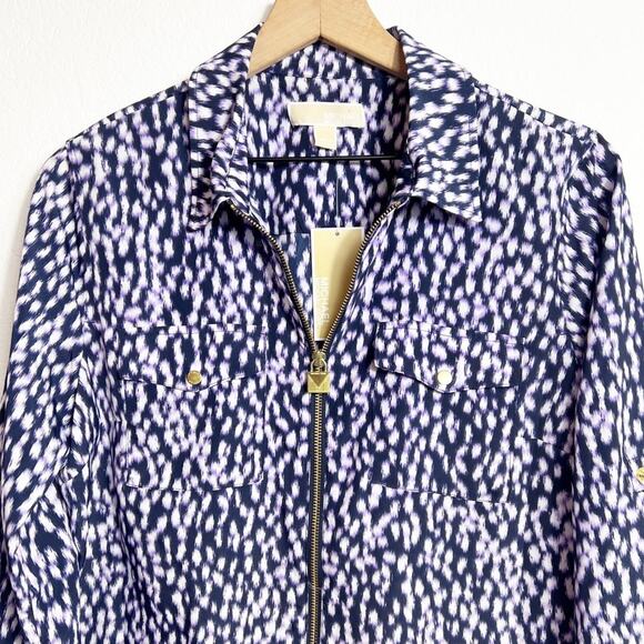 MICHAEL MICHAEL KORS WOMEN LONG SLEEVE BLOUSE SIZE LARGE BRAND NEW - Picture 2 of 7